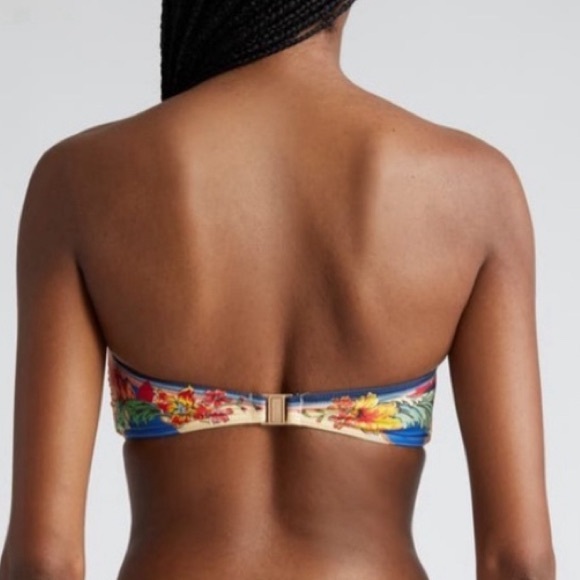 Zimmerman Alight Scarf Tie Bikini Top, Size 4 US 12 $180 - Picture 3 of 7